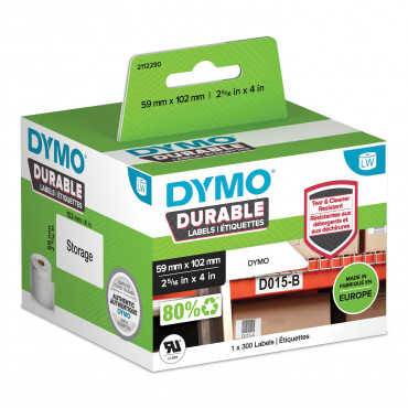 Dymo LabelWriter Durable kestotarrat 59 x 102 mm | E. Kylmälä Oy