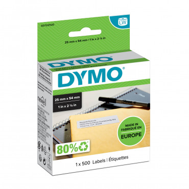 Dymo LabelWriter suuri palautusosoitetarra 54 x 25 mm | E. Kylmälä Oy