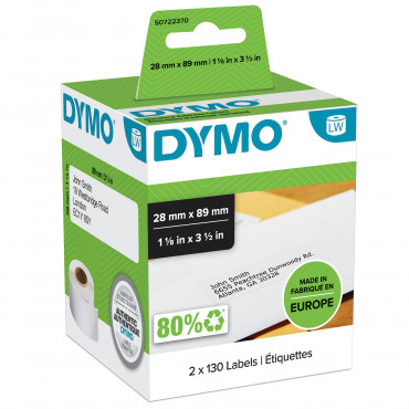 Dymo LabelWriter osoitetarra 89 x 28 mm (2) | E. Kylmälä Oy