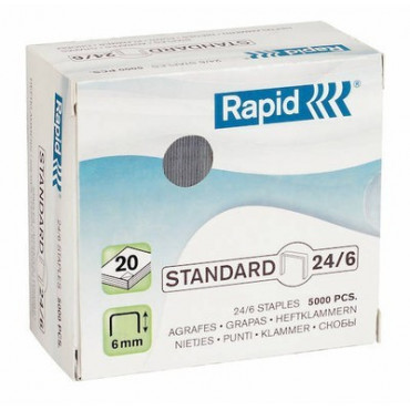 Rapid niitit  Standard 24/6 Galv. (5000) | E. Kylmälä Oy
