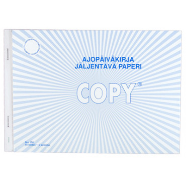 Copy ajopäiväkirja A5/50 vaaka jäljentävä | E. Kylmälä Oy