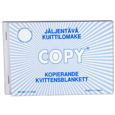 Copy kuittilomake  A6/100 vaaka jäljentävä | E. Kylmälä Oy