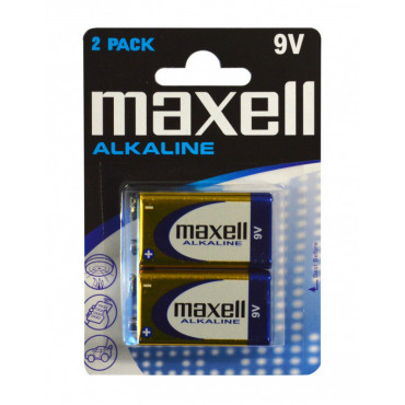 Maxell paristo 6LR61 9V 2-pack | E. Kylmälä Oy