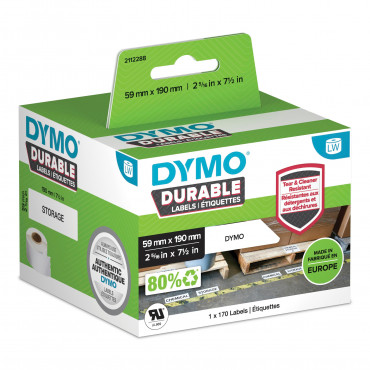 Dymo LabelWriter Durable kestotarrat 59 x 190 mm | E. Kylmälä Oy