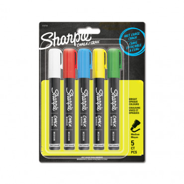 Sharpie Chalk Marker 5-blister värisarja (5) | E. Kylmälä Oy