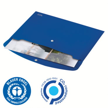 Leitz Recycle asiakirjatasku A4 PP sininen | E. Kylmälä Oy