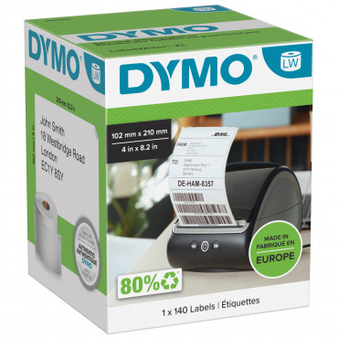 Dymo LabelWriter DHL-tarrat 102 mm X 210 mm (valkoinen) 140 tarraa | E. Kylmälä Oy