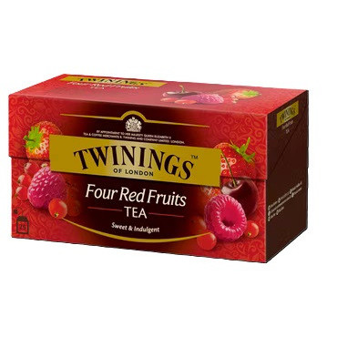 Tee Twinings Four Red Fruits 25 x 2 g | E. Kylmälä Oy