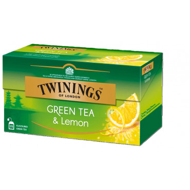 Tee Twinings vihreä tee 25 x 1,6 g sitruuna | E. Kylmälä Oy
