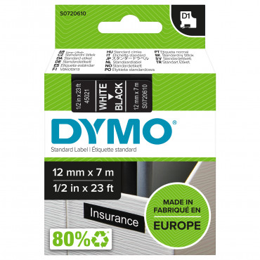 Dymo D1 tarrateippi 12 mm va/mu | E. Kylmälä Oy