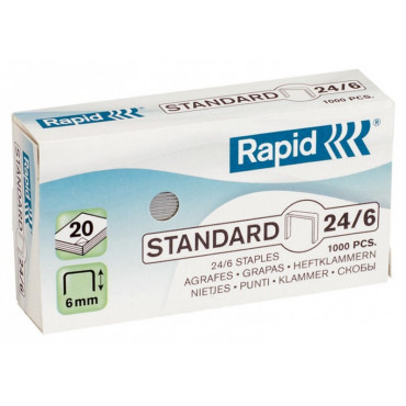 Rapid niitit Standard 24/6 (1000) | E. Kylmälä Oy