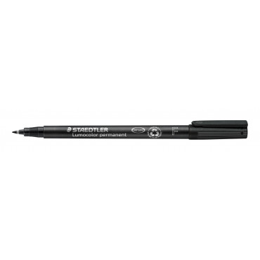 Staedtler Lumocolor F318 musta 0,6 mm | E. Kylmälä Oy