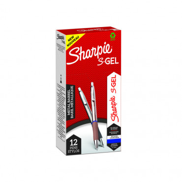 Sharpie S-Gel Metal geelikynä 0,7 mm sininen | E. Kylmälä Oy