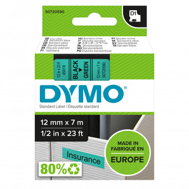 Dymo D1 tarrateippi 12 mm mu/vi | E. Kylmälä Oy