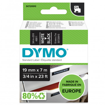 Dymo D1 tarrateippi 19 mm va/mu | E. Kylmälä Oy