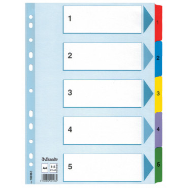 Esselte kartonkirekisteri Mylar 1-5 | E. Kylmälä Oy