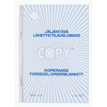 Copy tilaus/lähete  A5/100 pysty jäljentävä | E. Kylmälä Oy