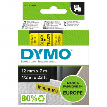 Dymo D1 tarrateippi 12 mm mu/ke | E. Kylmälä Oy