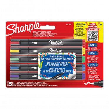 Sharpie Creative maalikynä 5-värin lajitelma | E. Kylmälä Oy