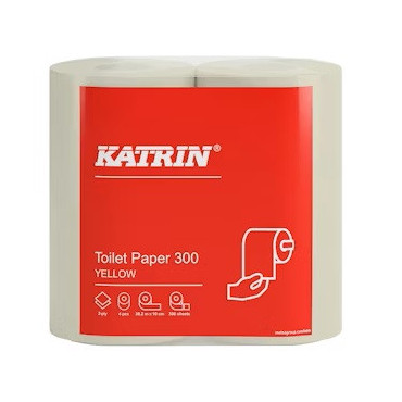 Katrin Wc-paperi 300 keltainen 104753 | E. Kylmälä Oy