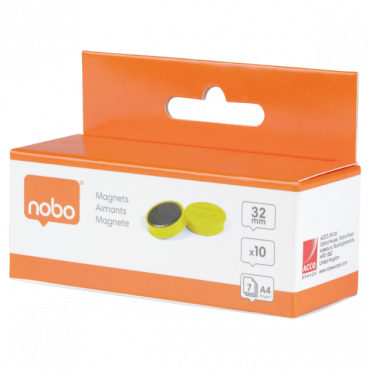 Nobo magneetit 32 mm keltainen (10) Nobo magneetit 32 mm keltainen (10) | E. Kylmälä Oy