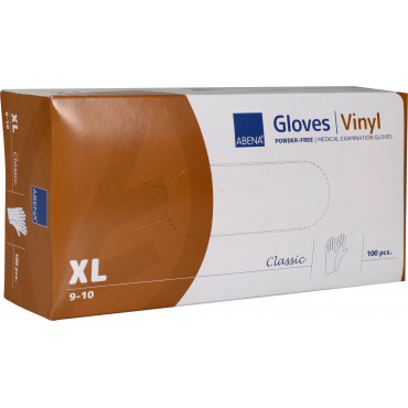 Abena Classic vinyylikäsine XL läpikuultava (100) Abena Classic vinyylikäsine XL läpikuultava (100) | E. Kylmälä Oy