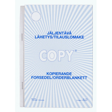 Copy tilaus/lähete  A5/100 pysty jäljentävä Copy tilaus/lähete  A5/100 pysty jäljentävä | E. Kylmälä Oy