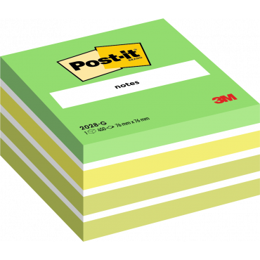 Post-it 2028 viestilappukuutio vihreä pastelli 76 x 76 mm Post-it 2028 viestilappukuutio vihreä pastelli 76 x 76 mm | E. Kylmälä Oy