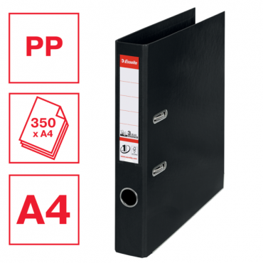 Esselte muovimappi No.1 Power A4/50 mm musta Esselte muovimappi No.1 Power A4/50 mm musta | E. Kylmälä Oy