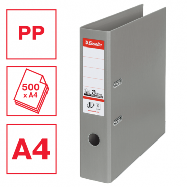 Esselte muovimappi No.1 Power A4/75 mm harmaa Esselte muovimappi No.1 Power A4/75 mm harmaa | E. Kylmälä Oy