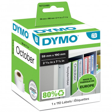 Dymo LabelWriter suuret mappitarrat 59 x 190 mm Dymo LabelWriter suuret mappitarrat 59 x 190 mm | E. Kylmälä Oy