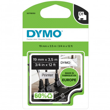 Dymo D1 tarrateippi 19 mm mu/va Dymo D1 tarrateippi 19 mm mu/va | E. Kylmälä Oy