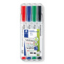 Staedtler valkotaulukynä 4 värin sarja 1-2 mm ohut varsi | E. Kylmälä Oy