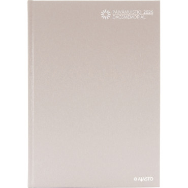 Päivämuistio/Dagsmemorial, sidottu, vaalea roosa | E. Kylmälä Oy