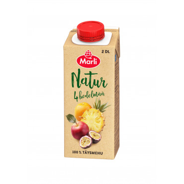 Marli Natur neljä hedelmää täysmehu 2 dl | E. Kylmälä Oy