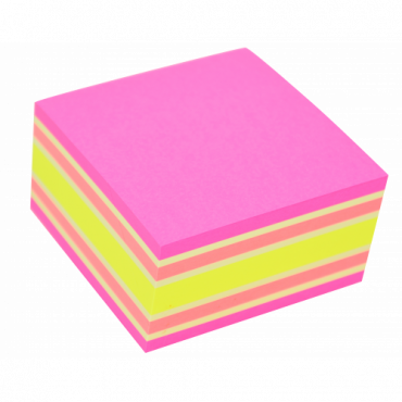 Stick′n viestikuutio 76 x 76 mm / 400 pink | E. Kylmälä Oy