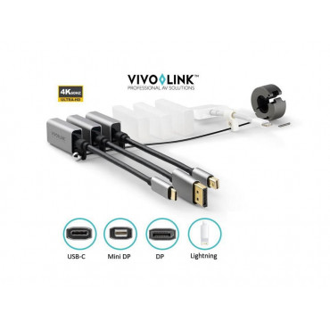 Vivolink Pro sovitinrengas USB-C, Displayport, Mini Displayport,  Lightning | E. Kylmälä Oy
