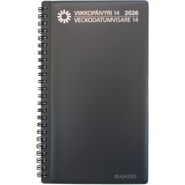 Viikkopäivyri/Veckodatumvisare 14, tummanharmaa | E. Kylmälä Oy