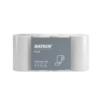 Katrin Plus Wc-paperi 250 valkoinen 92970 | E. Kylmälä Oy
