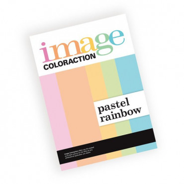 Image Coloraction  A4/80 g  värillinen paperi Pastel Rainbow | E. Kylmälä Oy