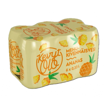 KevytOlo Ananas mehukivennäisvesi  0,33 l tlk 6-pakki | E. Kylmälä Oy