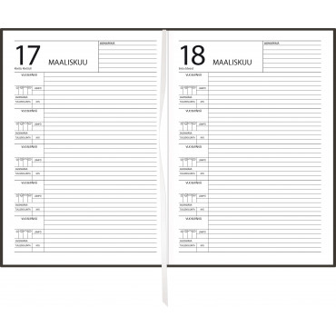 5 vuoden kalenteri, päiväämätön, harmaa | E. Kylmälä Oy