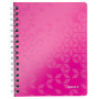 Leitz WOW PP A5 viivat muistikirja pinkki | E. Kylmälä Oy