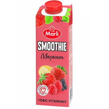 Marli Marjainen Smoothie + D&C-vitaaminit 2,5 dl | E. Kylmälä Oy