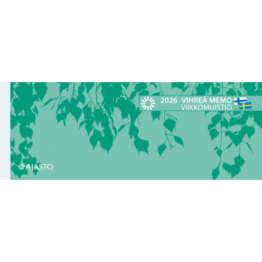 Vihreä Memo-viikkomuistio | E. Kylmälä Oy