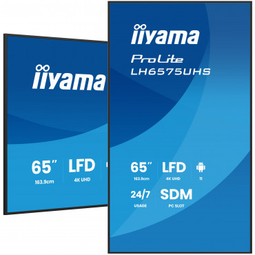 iiyama Prolite LH6575UHS 65″ 24/7 näyttö | E. Kylmälä Oy