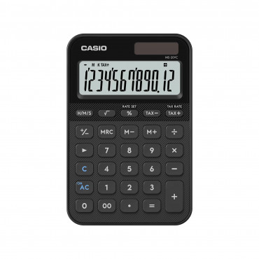 Casio MS-20YC pöytälaskin musta | E. Kylmälä Oy