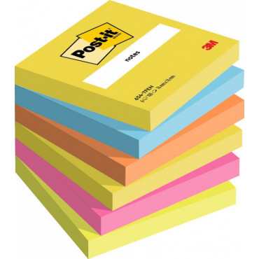 Post-it 654 värilajitelma Energetic 76 x 76 mm (6) | E. Kylmälä Oy