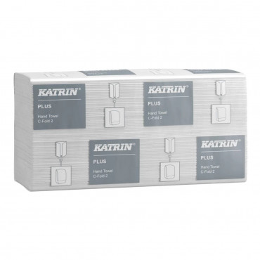 Katrin Plus käsipyyhe C-taitto 2-krs valkoinen 92512 | E. Kylmälä Oy