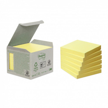 Post-It ekoviestilappu keltainen 76 x 76 mm (6) | E. Kylmälä Oy